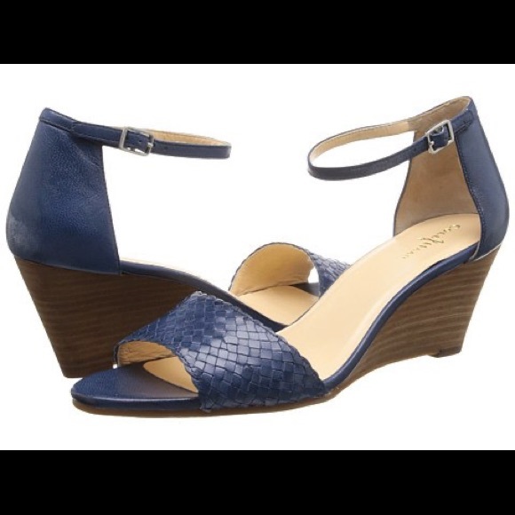 cole haan navy wedge